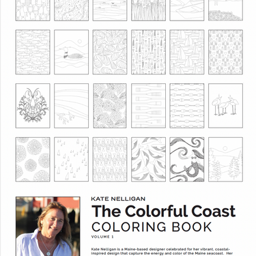 The Colorful Coast Coloring Book by Kate Nelligan
