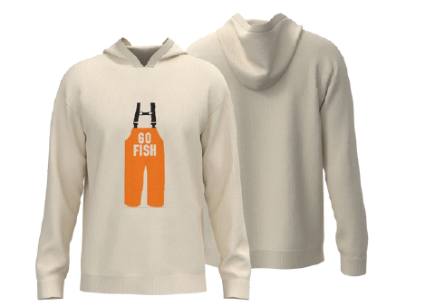 Go Fish Adult Knit Hooded Sweater