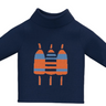 Navy Triple Buoy Rollneck Sweater Baby