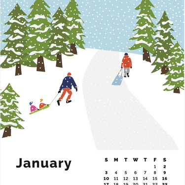 2027 Kate Nelligan Hanging Wall Calendar
