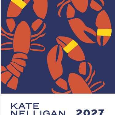 2027 Kate Nelligan Hanging Wall Calendar with Spiral Binding