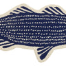 Striper Shaped Hook Rug