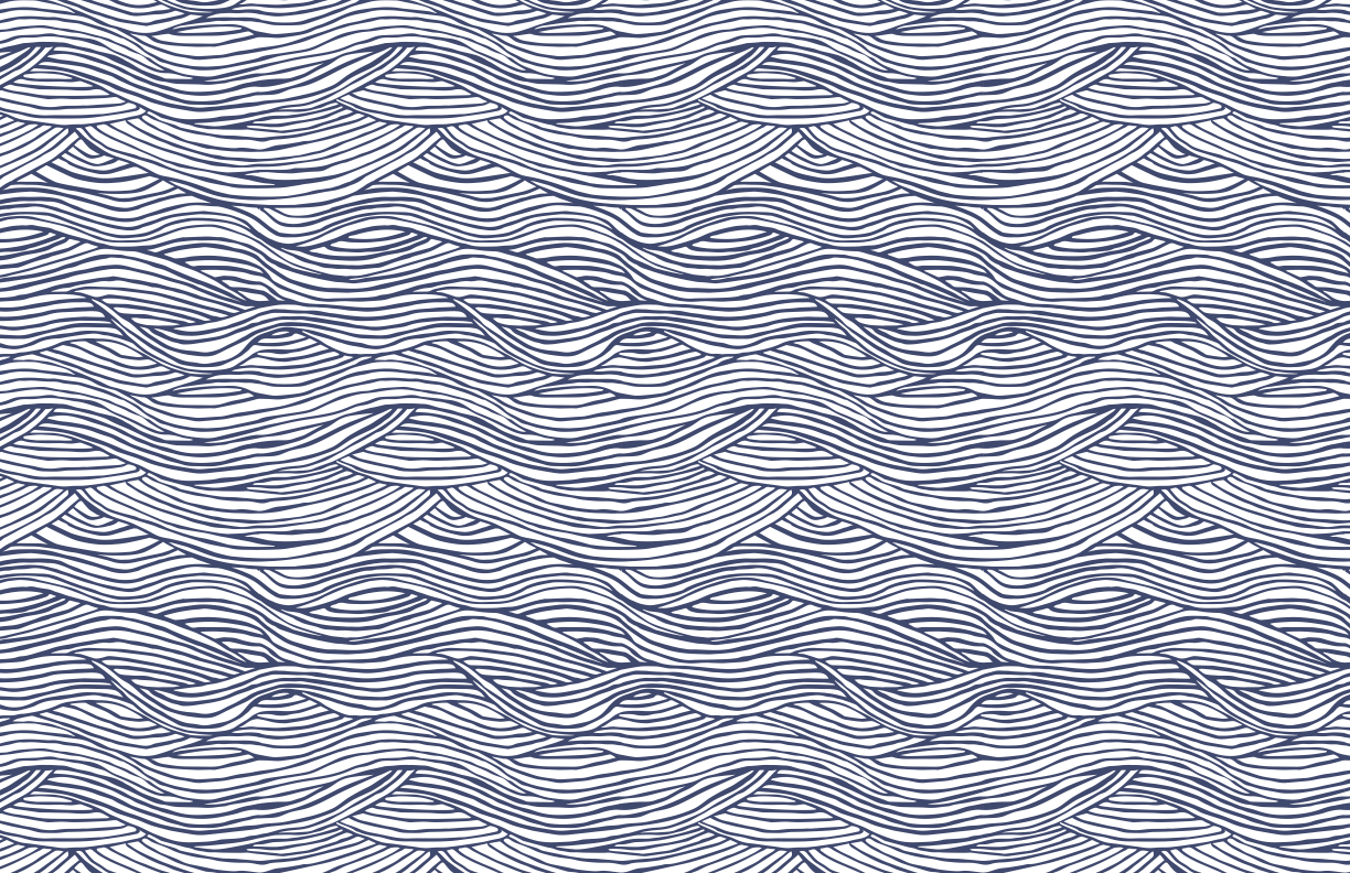 Waves Vinyl Placemat