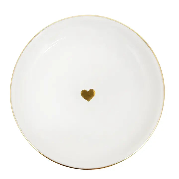 Gold Heart Trinket Dish