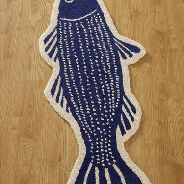 Striper Shaped Hook Rug