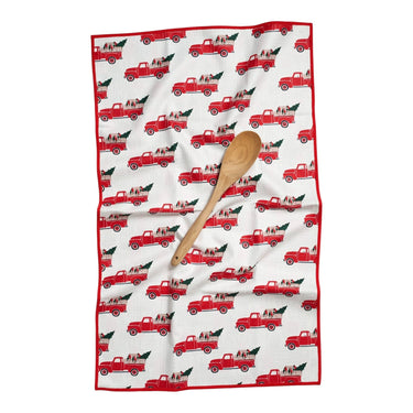 Holiday Truck & Buoys  REcycled REusable Kitchen Towels