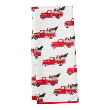 Holiday Truck & Buoys  REcycled REusable Kitchen Towels