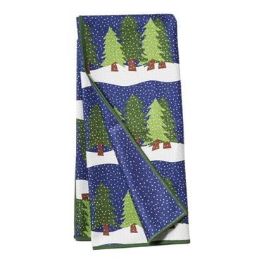 Midnight Snow/Garden Green REcycled REusable Kitchen Towels