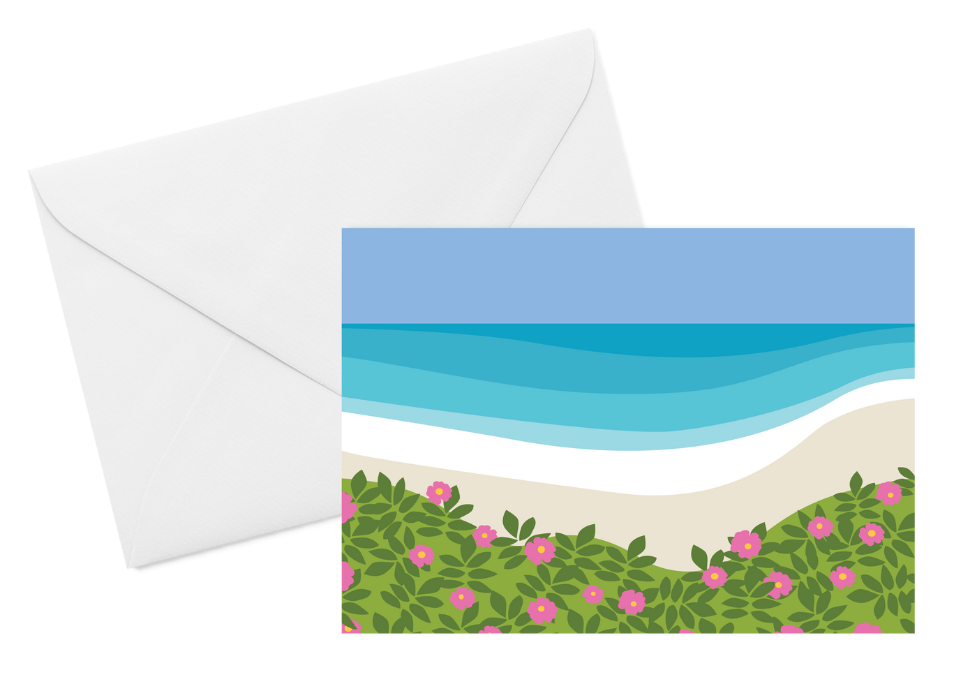 Beach Roses Card