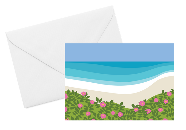 Beach Roses Card