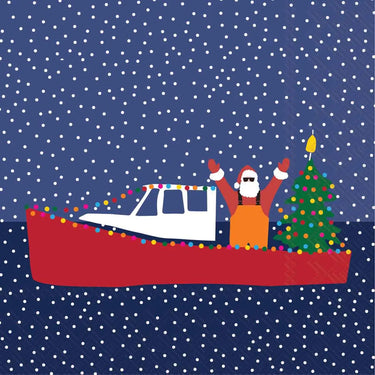 Santa Boat Cocktail Napkins