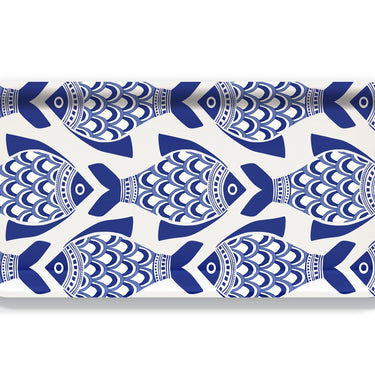 Porcelain Fish Wooden Trays