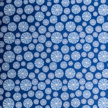 Blue Urchin Cotton Fabric By The Yard