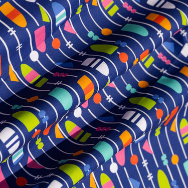 High Flyers Navy Cotton Fabric By The Yard