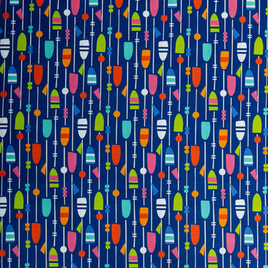 High Flyers Navy Cotton Fabric By The Yard