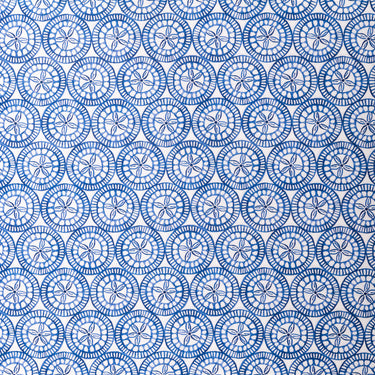 Indigo Sand Dollar Cotton Fabric By The Yard