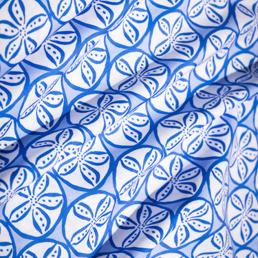 Periwinkle Sand Dolllars Cotton Fabric By The Yard