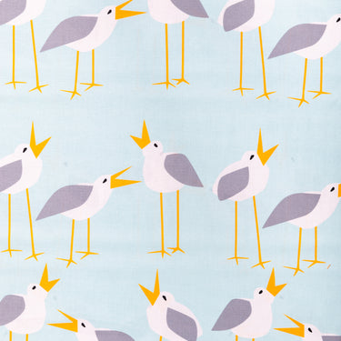 Seagulls Large Cotton Fabric By The Yard