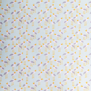 Seagulls Small Cotton Fabric By The Yard