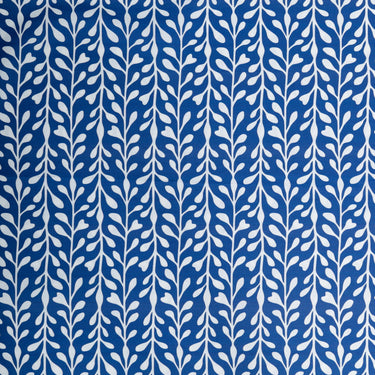 Navy Seaweed Stripe Cotton Fabric By The Yard