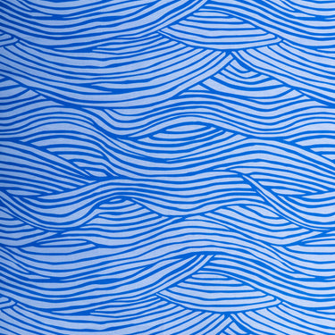 Blue Wave Cotton Fabric By The Yard
