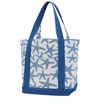 Large Seersucker Starfish Tote