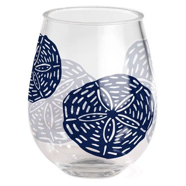 Acrylic Wine Tumbler - Sand Dollar