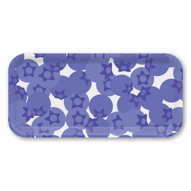 Blueberries Round Wooden Tray