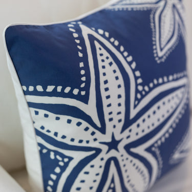 Starfish Linen-Cotton Canvas Pillow