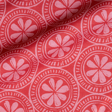 Medallion Shades of Coral - Performance Fabric