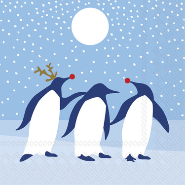Arctic Antics Cocktail Napkins Penguin Pals