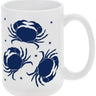 Navy Crab Ceramic Mug