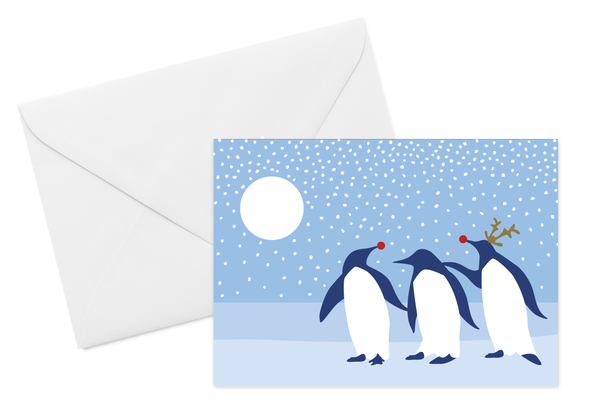 Arctic Antics Penguins Card