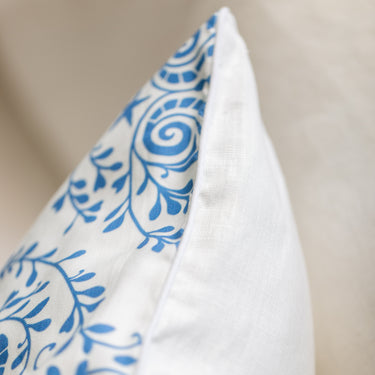 Seahorse Linen-Cotton Canvas Pillow