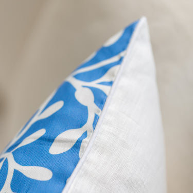Atlantic Lace Linen-Cotton Canvas Pillow
