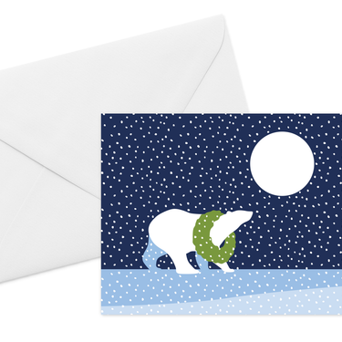 Arctic Antics Polar Bear Card