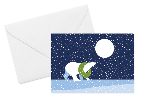 Arctic Antics Polar Bear Card