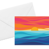 Sunset Sea Card