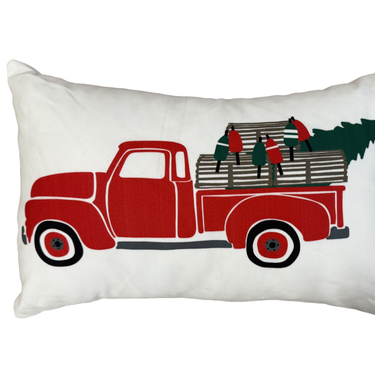 Holiday Truck Lumbar Pillow