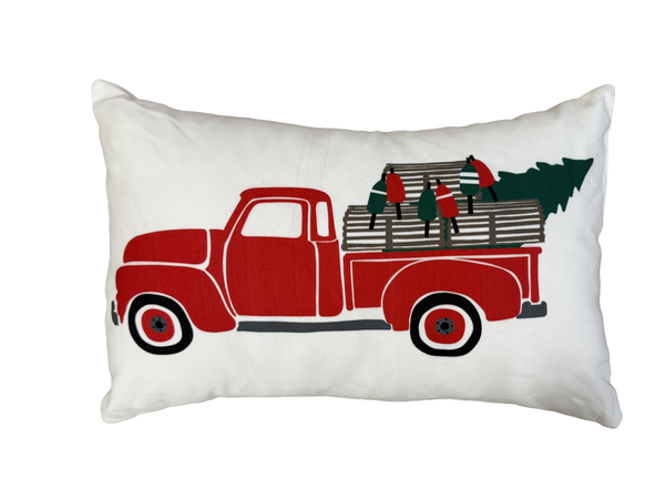 Holiday Truck Lumbar Pillow