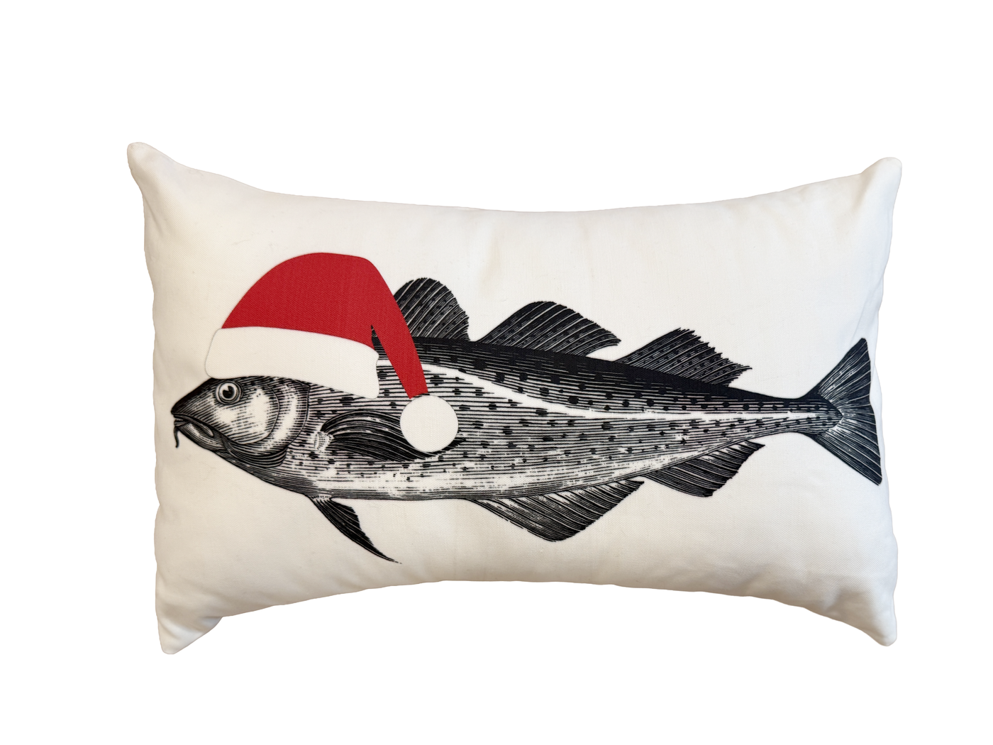 Christmas Cod Lumbar Pillow
