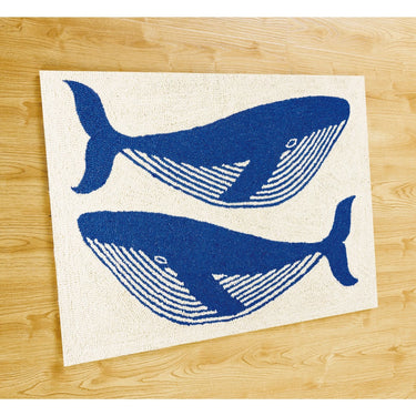 Whale Accent Hook Rug