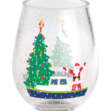 Acrylic Wine Tumbler - Christmas Prelude