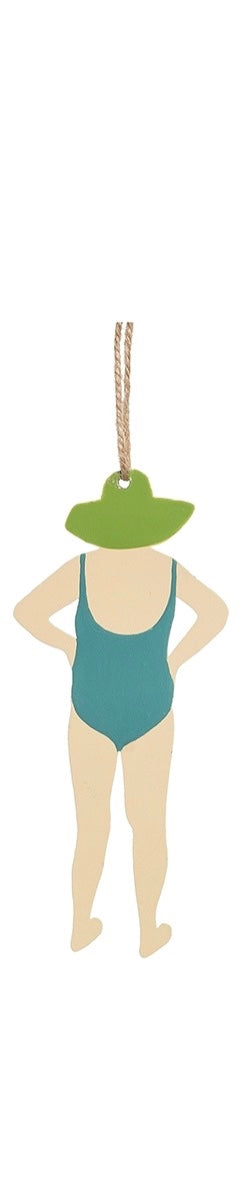 Beach Lady Nancy Ornament