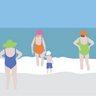 Beach Day Vinyl Placemat