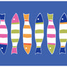 Blue Picket Fish Vinyl Placemat