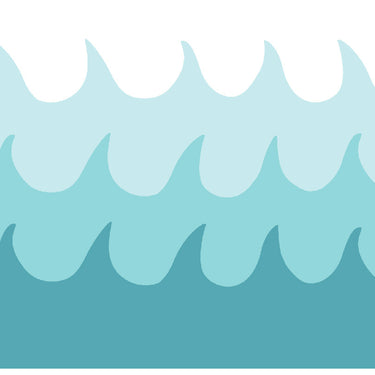 Waves Blue Shades Vinyl Placemat