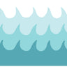 Waves Blue Shades Vinyl Placemat