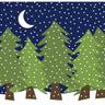Midnight Snow Vinyl Placemat