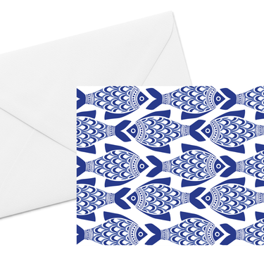 Porcelain Fish Card